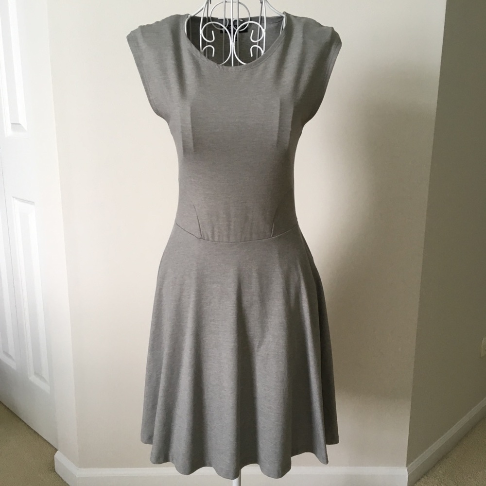 Topshop grey skater dress
